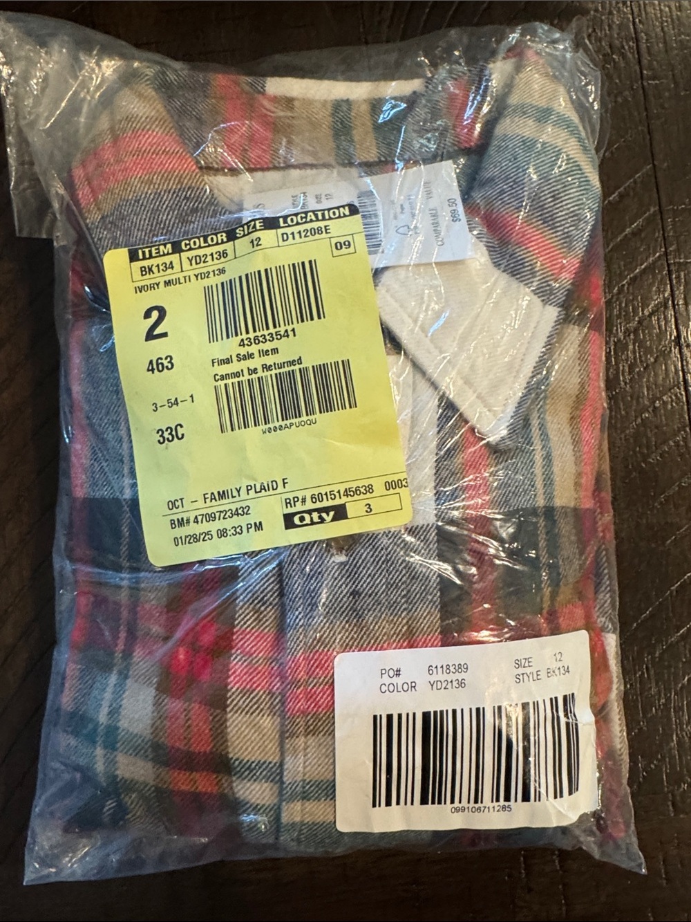 J. Crew Factory Kids Plaid Button-Down Shirt - Ivory, Red, Blue